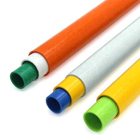 Composite pultrusion process round tube