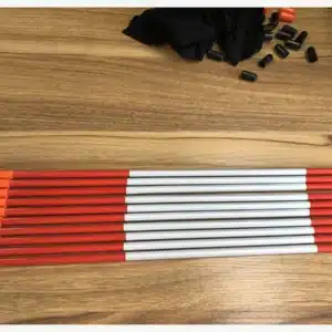 Fiberglass agricultural support rods for greenhouse crop support