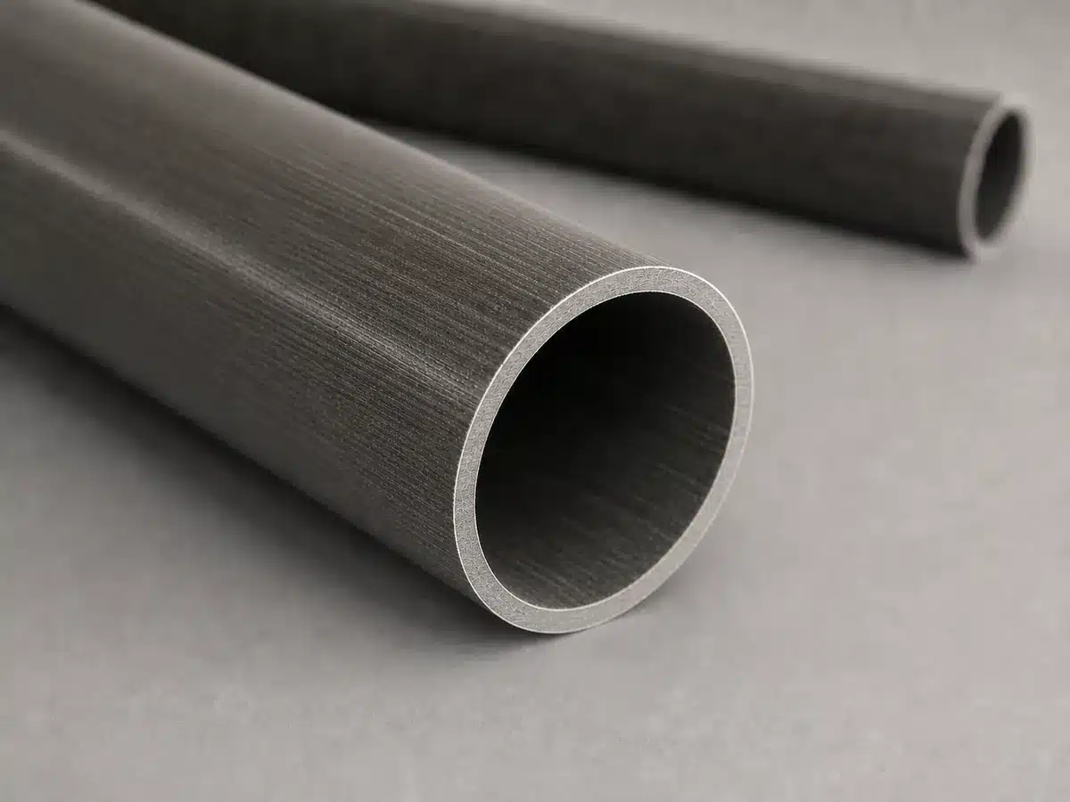 Illustrative pultruded FRP round tube wall and clean cut-end detail