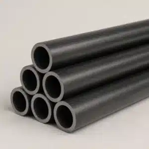 Illustrative charcoal pultruded FRP round tubes with hollow cross-sections
