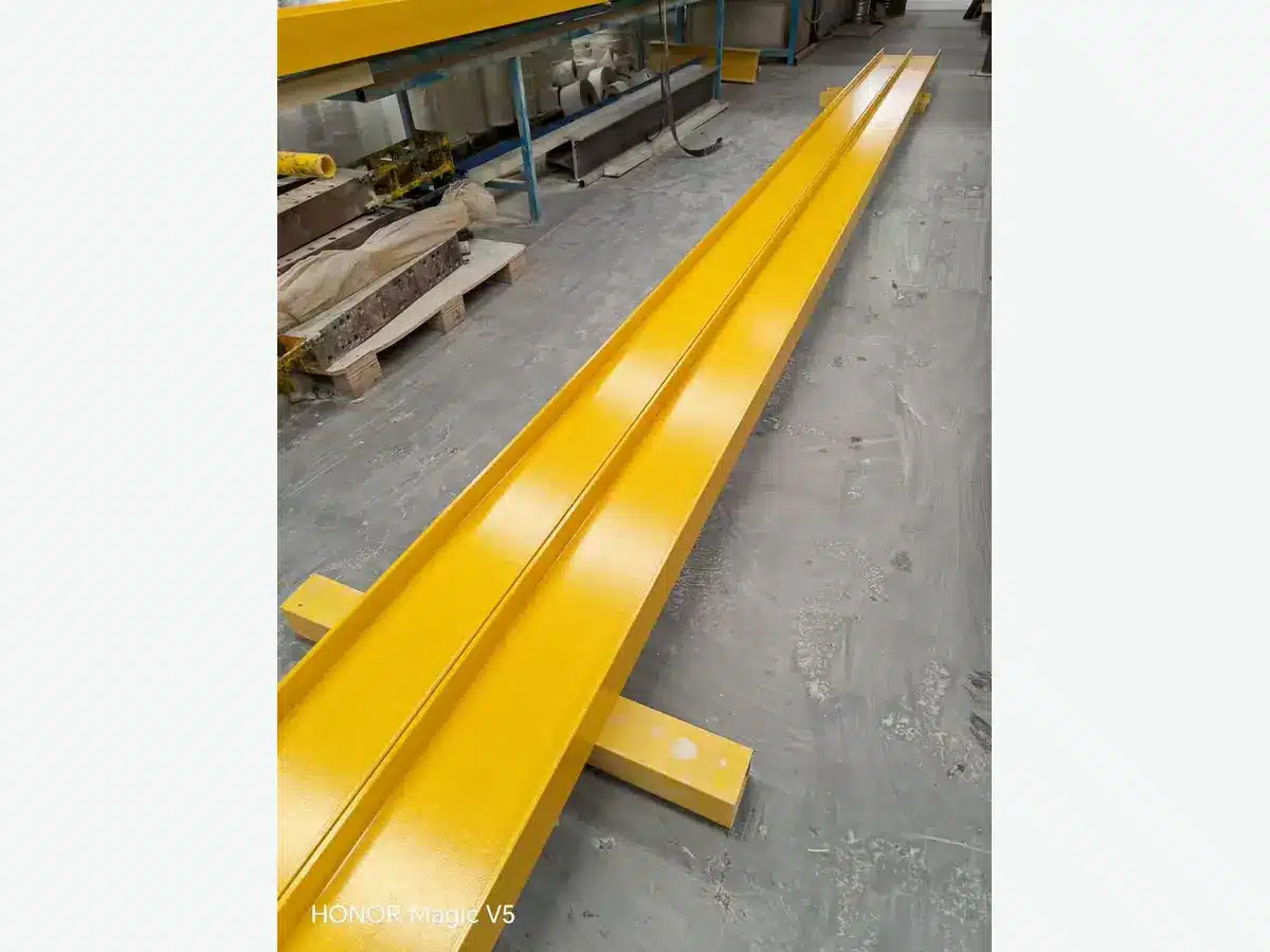 Pultruded FRP angles arranged in the factory