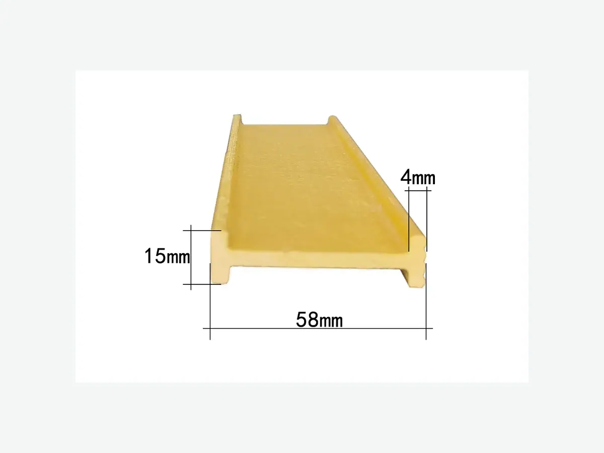 Pultruded FRP channel profile