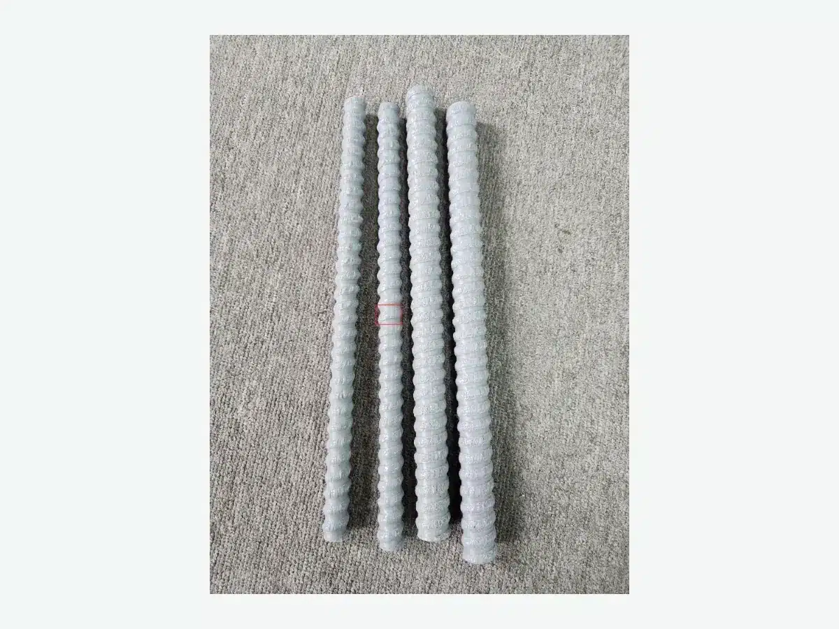 Dark fiber reinforced polymer rebar