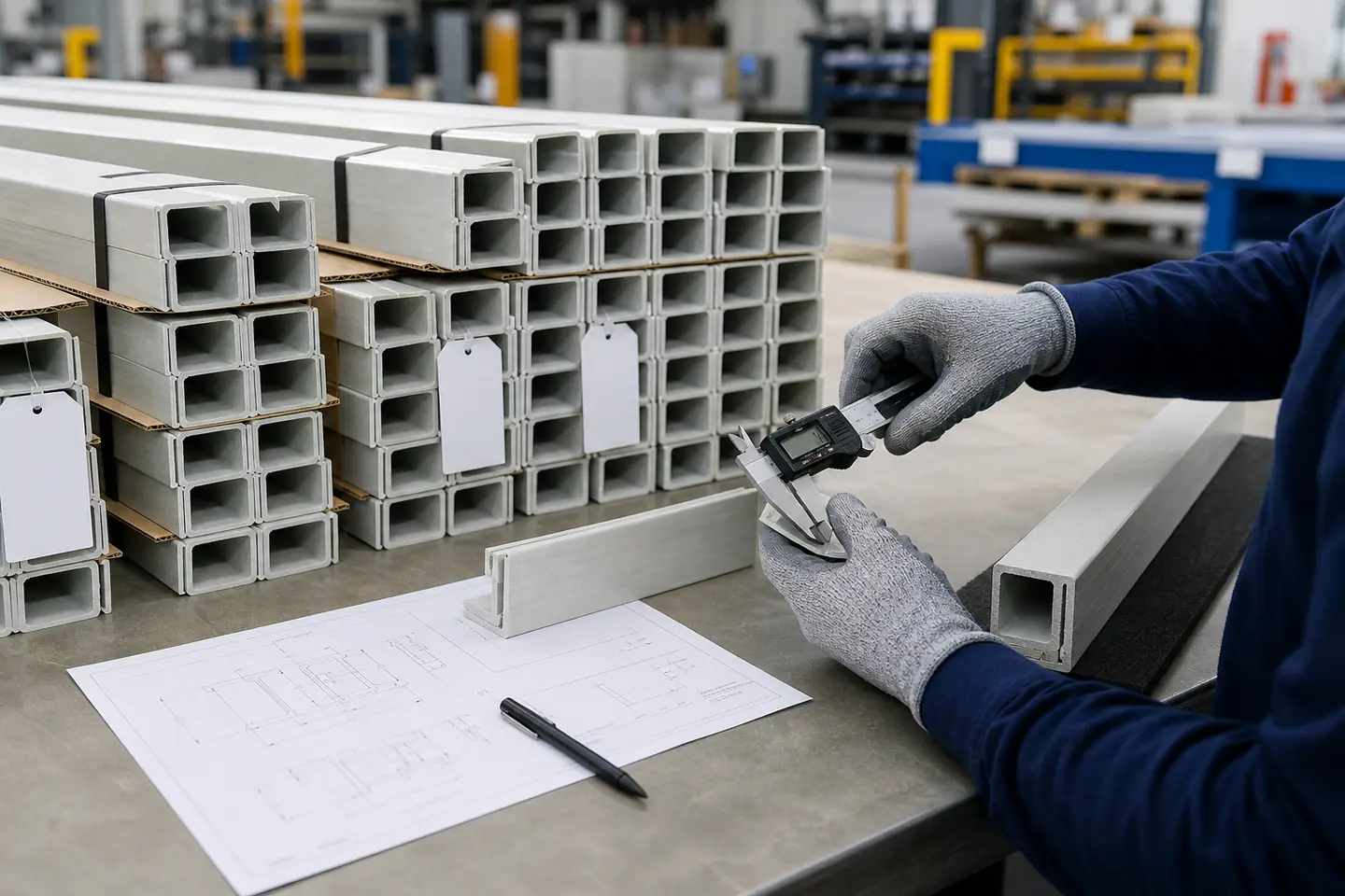 Representative dimensional inspection and part identification for a repeat FRP component batch
