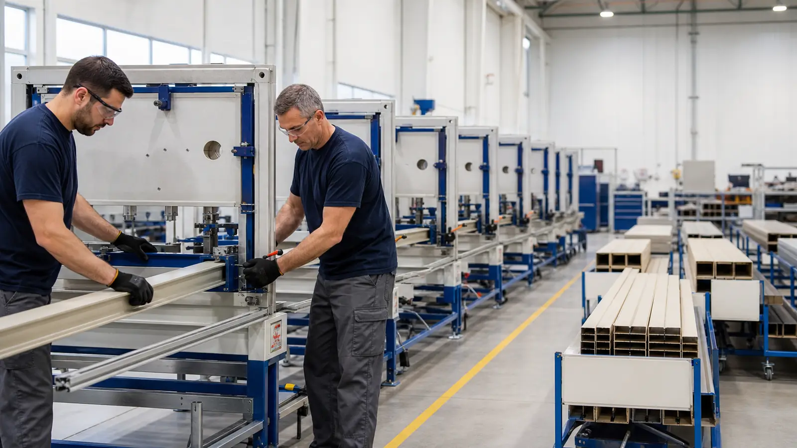 Representative repeat equipment assembly using controlled FRP profile components
